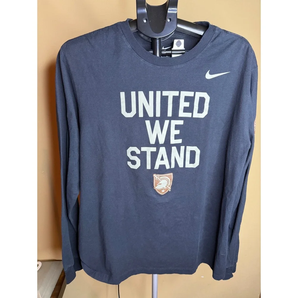 Nike Mens United We Stand Task Force Dagger Long Sleeve T-Shirt Black Large